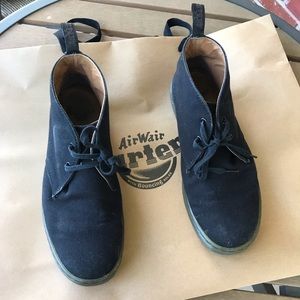 Dr Martens black canvas shoes
